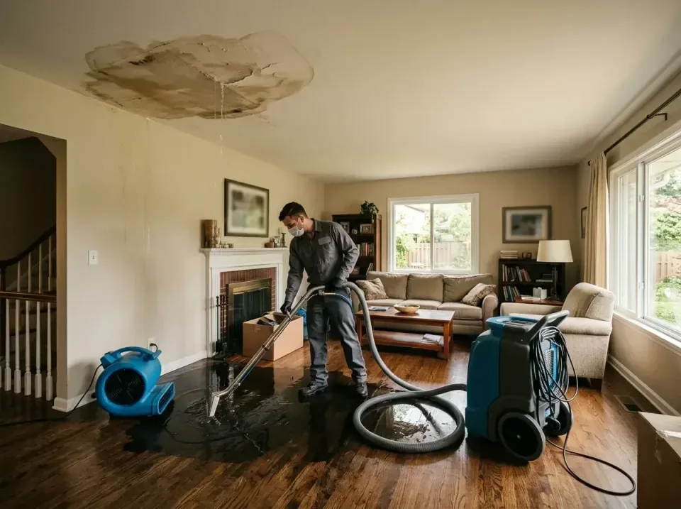 attic-pipe-burst-ceiling-drip-008 — frequently asked questions, Water Damage Restoration & Carpet Care in Farmington, AR